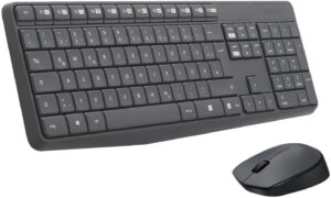 Logitech MK235 (DE) Kabelloses Tastatur-Set grau
