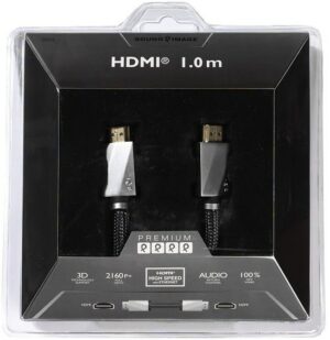 Sound & Image SIP HD 1410 (1m) High Speed HDMI-Kabel mit Ethernet schwarz