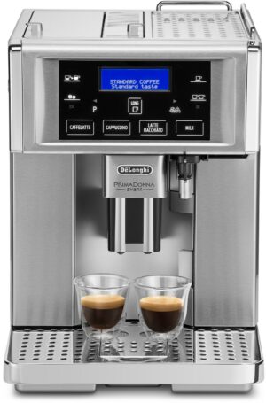 Delonghi ESAM 6720 PrimaDonna Avant Kaffee-Vollautomat silber/chrom