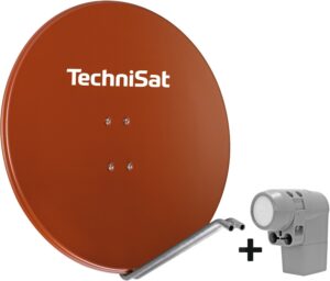 Technisat SATMAN 850 Plus Satellitenantenne inkl. UNYSAT-Universal-Quattro-LNB ziegelrot