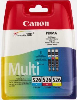 Canon CLI 526 Tinte Multipack (3x 9ml) 3-farbig