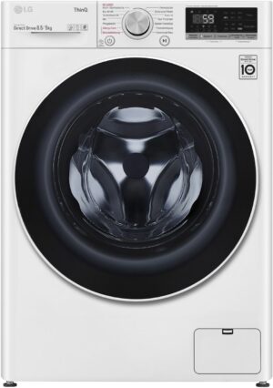 LG V5WD85SLIM Stand-Waschtrockner weiß