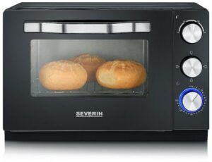 Severin TO2070 Mini-Backofen schwarz/edelstahl