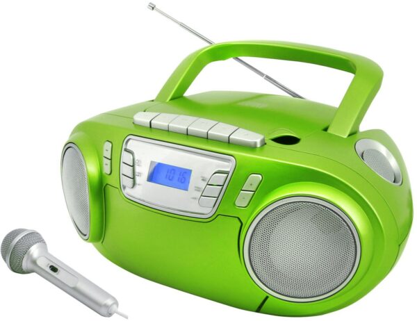 Soundmaster SCD5800GR Radio-Rekorder mit CD + Kassette grün