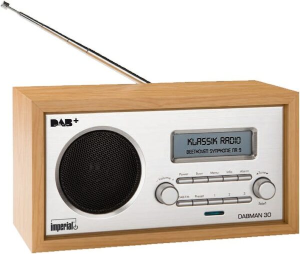 Imperial Dabman 30 DAB Radioempfänger holzoptik/silber