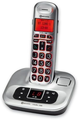 amplicomms BigTel 1280 Schnurlostelefon mit Anrufbeantworter