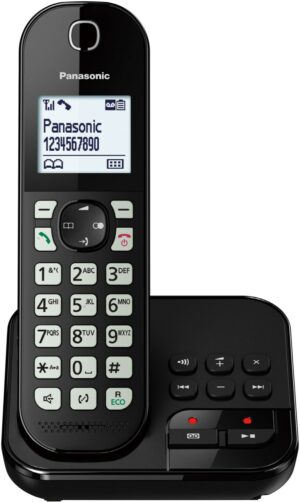 Panasonic KX-TGC460GB Schnurlostelefon mit Anrufbeantworter schwarz