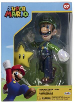 JakksPacific Luigi Stern Figur (10cm)