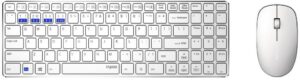 Rapoo 9300M Kabelloses Tastatur-Set weiß