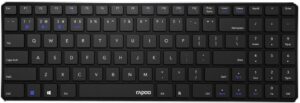 Rapoo E9100M Kabellose Tastatur schwarz