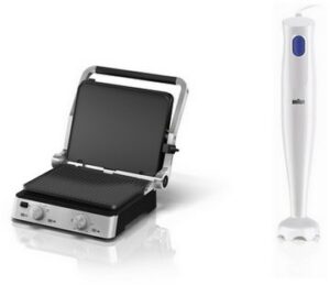 Braun CG 7020 + MQ 10.000P Set Kontaktgrill