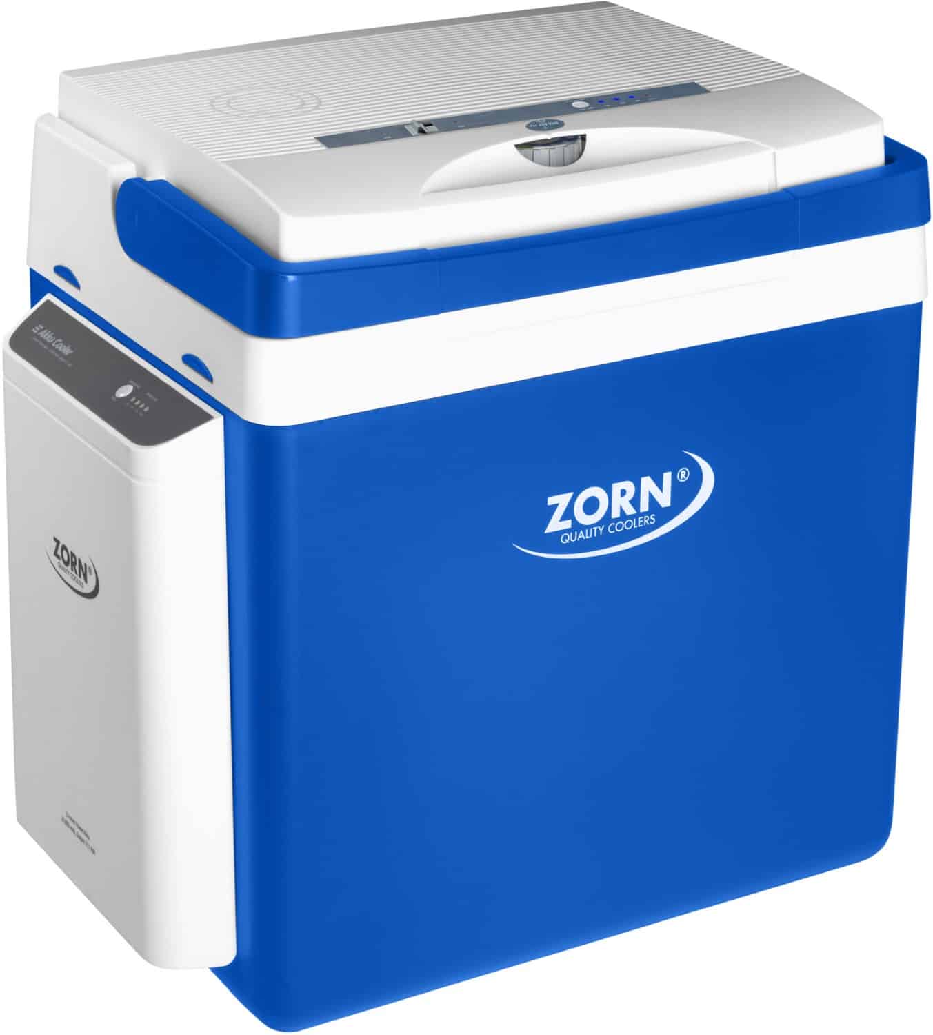 ZORN E Akku Cooler 12/230V Kühlbox blau/weiß / E