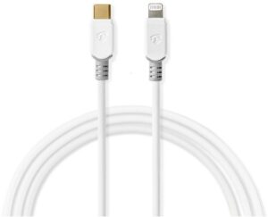Nedis CCBP39650WT10 Lightning-Kabel (1m) weiß Apple Lightning>USB-C