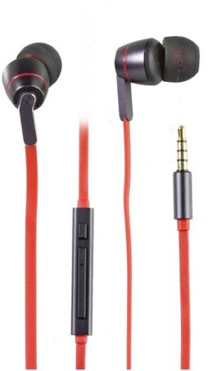 Aircoustic HighQ Music In-Ear-Kopfhörer mit Kabel rot/lila