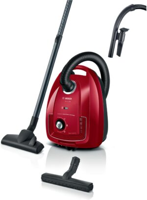 Bosch BGD38RD1H Bodenstaubsauger deep red injection/schwarz