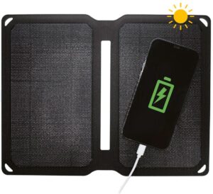 4smarts Solar Panel (10W) mit USB Anschluss schwarz