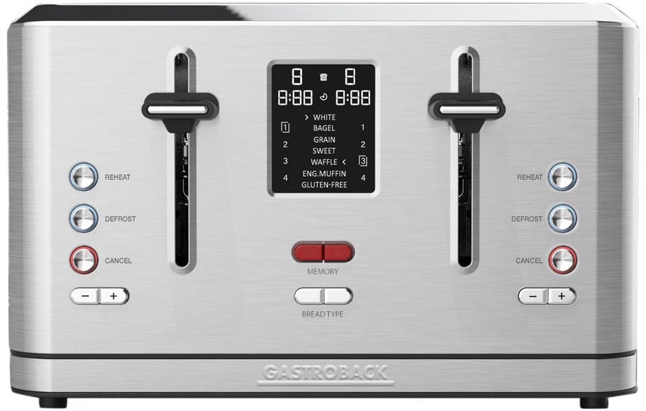Gastroback Design Toaster Digital 4S edelstahl