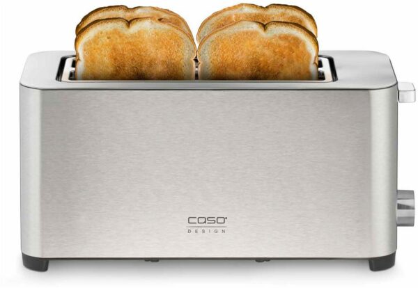 Caso Classico T4 Langschlitz-Toaster edelstahl