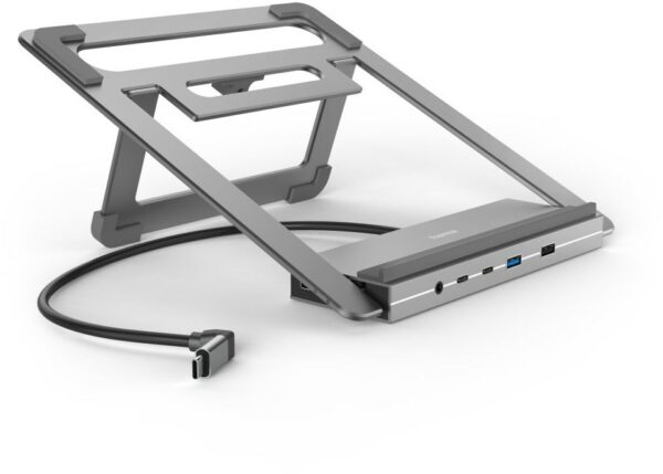 Hama 12-Port USB-C-Docking-Station grau