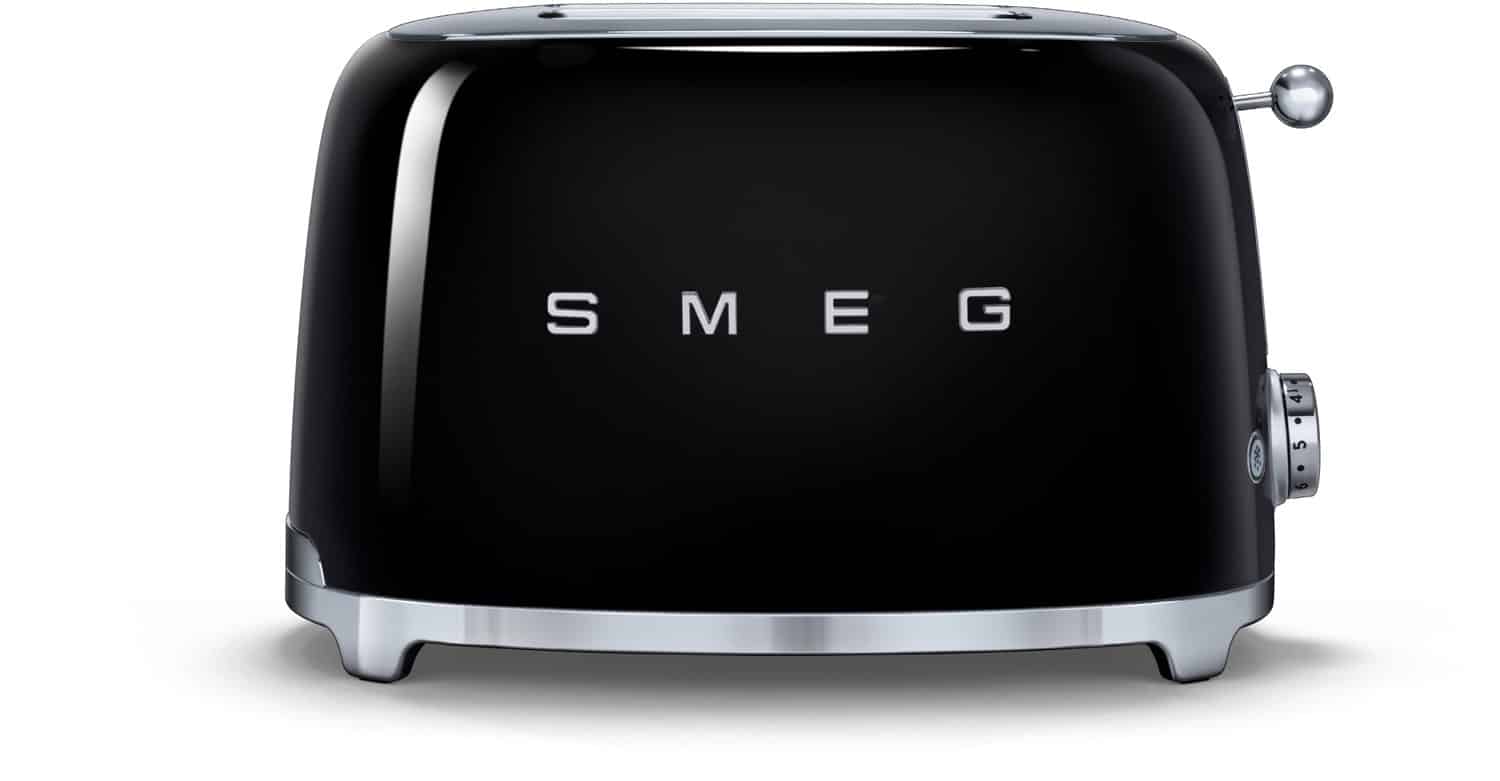 Smeg TSF 01 BLEU Kompakt-Toaster schwarz