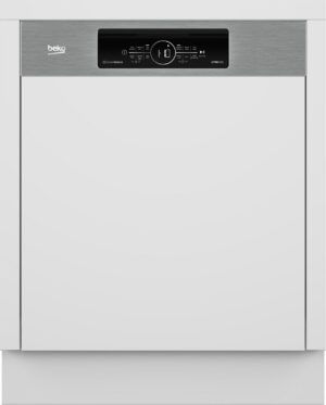 Beko BDSN38440X teilintegrierbarer 60 cm Geschirrspüler edelstahl / C