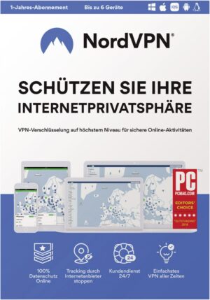 NordVPN Nord VPN Lizenz für 6 Geräte