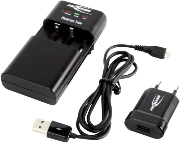 Ansmann PhotoCam Vario Akku-Ladegerät schwarz