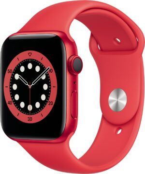 Apple Watch Series 6 (44mm) GPS+4G (PRODUCT)RED mit Sportarmband rot