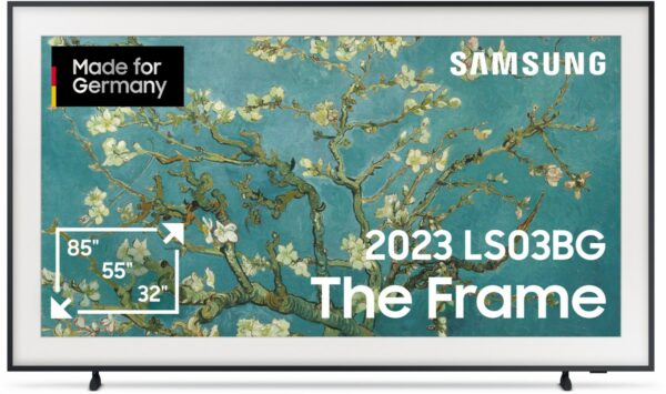 Samsung GQ65LS03BGU The Frame (2023) 163 cm (65") QLED-TV schwarz / G
