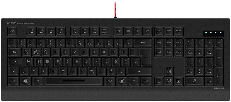 Speedlink VELATOR Gaming Tastatur schwarz