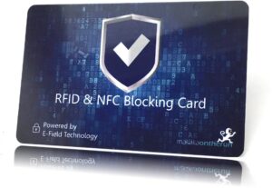 makakaontherun RFID NFC Blocker Karte blau