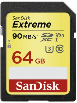 Sandisk SDXC Extreme U3 (64GB) Speicherkarte