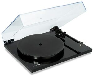 Flexson VinylPlay Plattenspieler mit USB-Anschluss schwarz