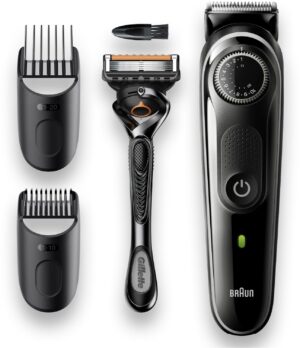 Braun BT3342 BeardTrimmer Bart und Haarschneider schwarz/grau