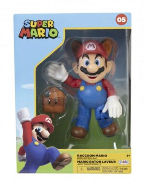 JakksPacific Racoon Mario Figur (10cm)