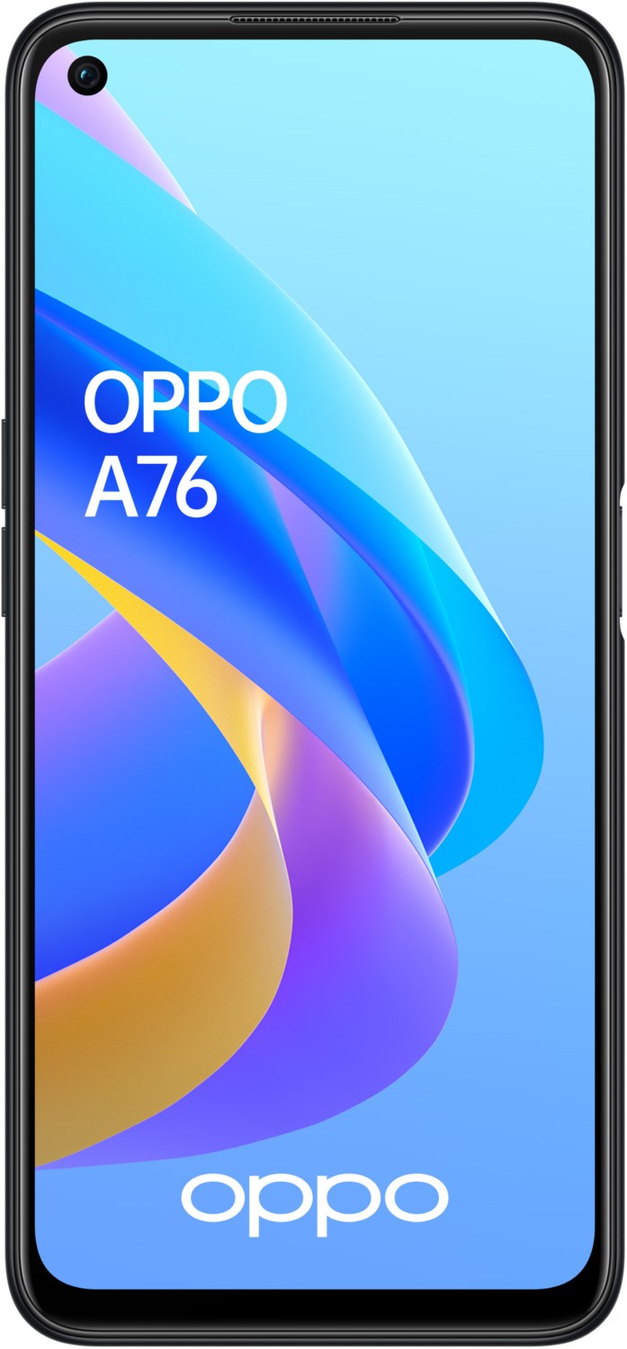 Oppo A76 Smartphone glowing black