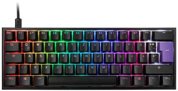 Ducky One 2 Mini MX-Black Gaming Tastatur schwarz/weiß