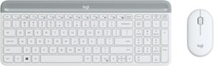 Logitech MK470 Slim Combo (DE) Kabelloses Tastatur-Set weiß